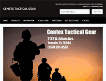 Tablet Screenshot of centextacticalgear.com